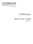CHOReOSynt Quick User Guide