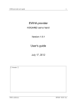 EWHA provider User's guide - Carafa Christian Engineering