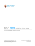 HAL S1030 Quickstart / User Guide