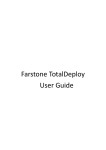 Farstone TotalDeploy User Guide