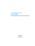 Crystal Reports User's Guide