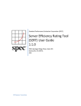 Server Efficiency Rating Tool (SERT) User Guide