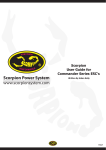 Scorpion User Guide for Commander Series ESC's