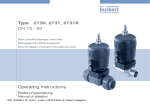 Operating Instructions Type 2730, 2731, 2731K DN 15 - 50