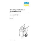 Operating Instructions Spare Parts List