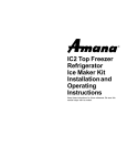 IC2 Top Freezer Refrigerator Ice Maker Kit