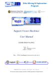 Support Vector Machines User Manual