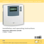Installation and operating instructions EN