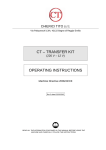 CT – TRANSFER KIT OPERATING INSTRUCTIONS