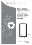 Resistenza Elettrica 2/6kW Manuale d'installazione