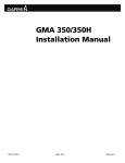 GMA 350/350H Installation Manual