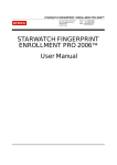 STARWATCH FINGERPRINT ENROLLMENT PRO 2006™ User