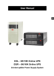 EGL - 6K/10K Online UPS EGR – 6K/10K Online UPS User Manual