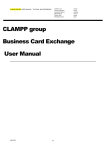 CLAMPP group Business Card Exchange User Manual