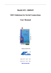 Model ATC-1000WF WiFi Solutions for Serial Connections