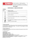 COD. 28180 USER MANUAL - HAND SUCTION UNIT