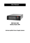 EGR 6K/10K Online Rack UPS User Manual - K