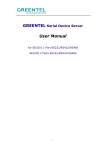 GREENTEL Serial Device Server User Manual