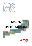 MS JP6 USER'S MANUAL