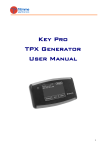 Key Pro TPX Generator User Manual