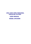 GPS/GSM/GPRS PERSONAL TRACKING SYSTEM USER MANUAL