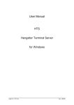User Manual HTS Hengstler Terminal Server for Windows