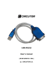 USB-RS232 User's manual