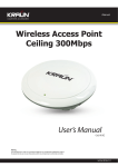 User's Manual Wireless Access Point Ceiling 300Mbps