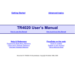 TR4020 User's Manual
