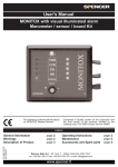 User's Manual - Spencer Italia S.r.l.