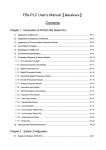 FBs-PLC User's Manual【Hardware】 Contents