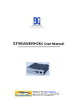 STREAMERH264 User Manual