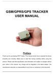 GSM/GPRS/GPS TRACKER USER MANUAL