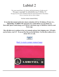 Lubitel 2 camera manual, user manual