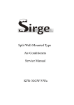 Split Wall-Mounted Type Air-Conditioners Service Manual KFR