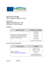 MEDIA Distribution Cinema Selective Support eForm 2009 User Guide