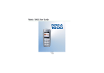 Nokia 1600 User Guide