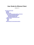 User Guide for Wimmut Client
