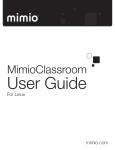 MimioClassroom User Guide
