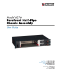 Model 6276 ForeFront Half-Pipe Chassis Assembly User Guide