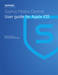 Sophos Mobile Control User guide for Apple iOS