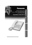 Model No. KX-TS2305HGW Operating Instructions