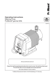 Operating Instructions Metering Pump ProMinent® gamma G/5b