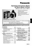 Operating Instructions (Basic) AC Servo Motor & Driver - Q-TECH