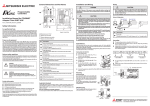 Installation Manual for ETHERNET Adapter FX2NC-ENET-AD