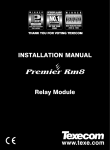 Premier RM8 Installation Manual