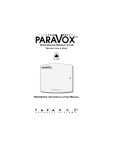 710 Paravox : Reference and Installation Manual