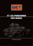 VT1 ECU PROGRAMMER USER MANUAL