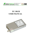 FC-301/D USER MANUAL