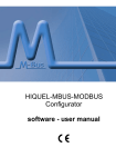 HIQUEL-MBUS-MODBUS Configurator software